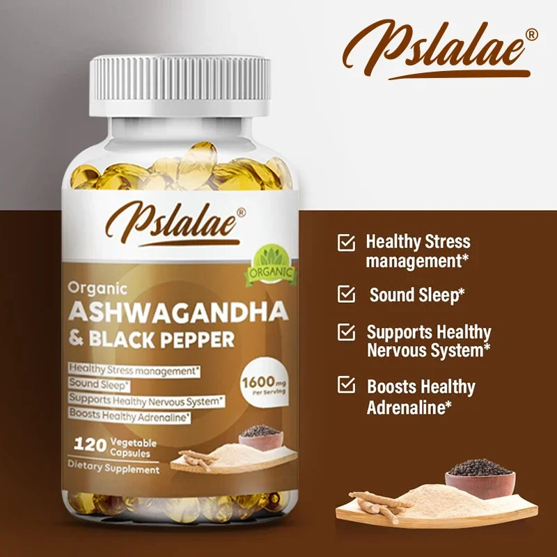 Highest Potency Ashwagandha 1600 Mg with Black Pepper Extract - Supports Stress Relief, Mood, Energy and Thyroid Health
Highest Potency Ashwagandha 1600 Mg with Black Pepper Extract - Supports Stress Relief, Mood, Energy and Thyroid Health