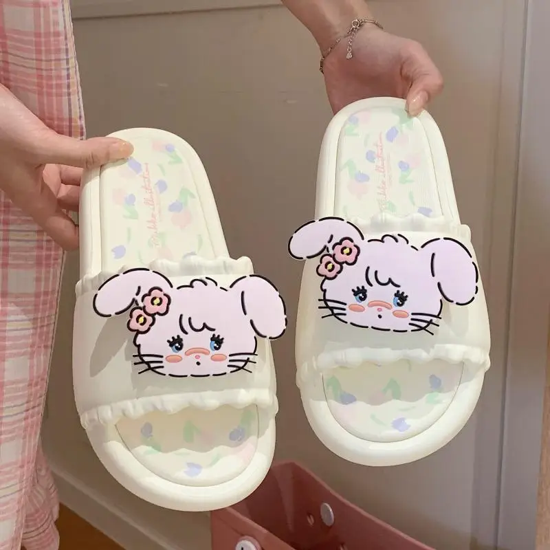 Новинка Симпатичные шлепанцы Kawaii Mikko кружевные прямые шлепанцы на толстой подошве Нескользящие шлепанцы на лето подарок для девочек 
Новинка Симпатичные шлепанцы Kawaii Mikko кружевные прямые шлепанцы на толстой подошве Нескользящие шлепанцы на лето подарок для девочек