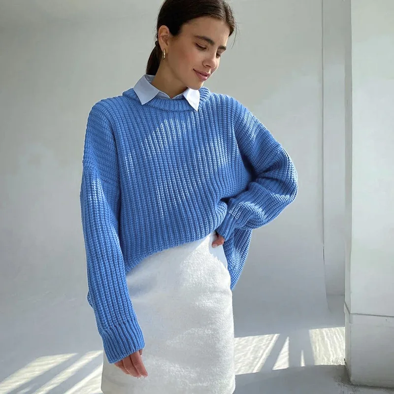Autumn and Winter Loose Sweater Women's Round Neck Solid Long Sleeve Knitted Coat 2023
Autumn and Winter Loose Sweater Women's Round Neck Solid Long Sleeve Knitted Coat 2023