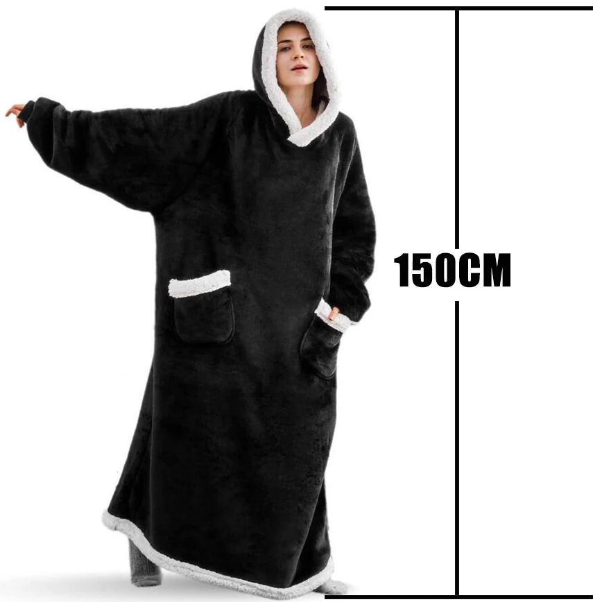 Oversized hoodie blanket with sleeves sweatshirt plaid winter fleece hoody women pocket female winter autumn 85 Mallzona Sea7288fa4148490ea95288b001f6c05e1 Oversized hoodie blanket with sleeves sweatshirt plaid winter fleece hoody women pocket female winter autumn Mallzona