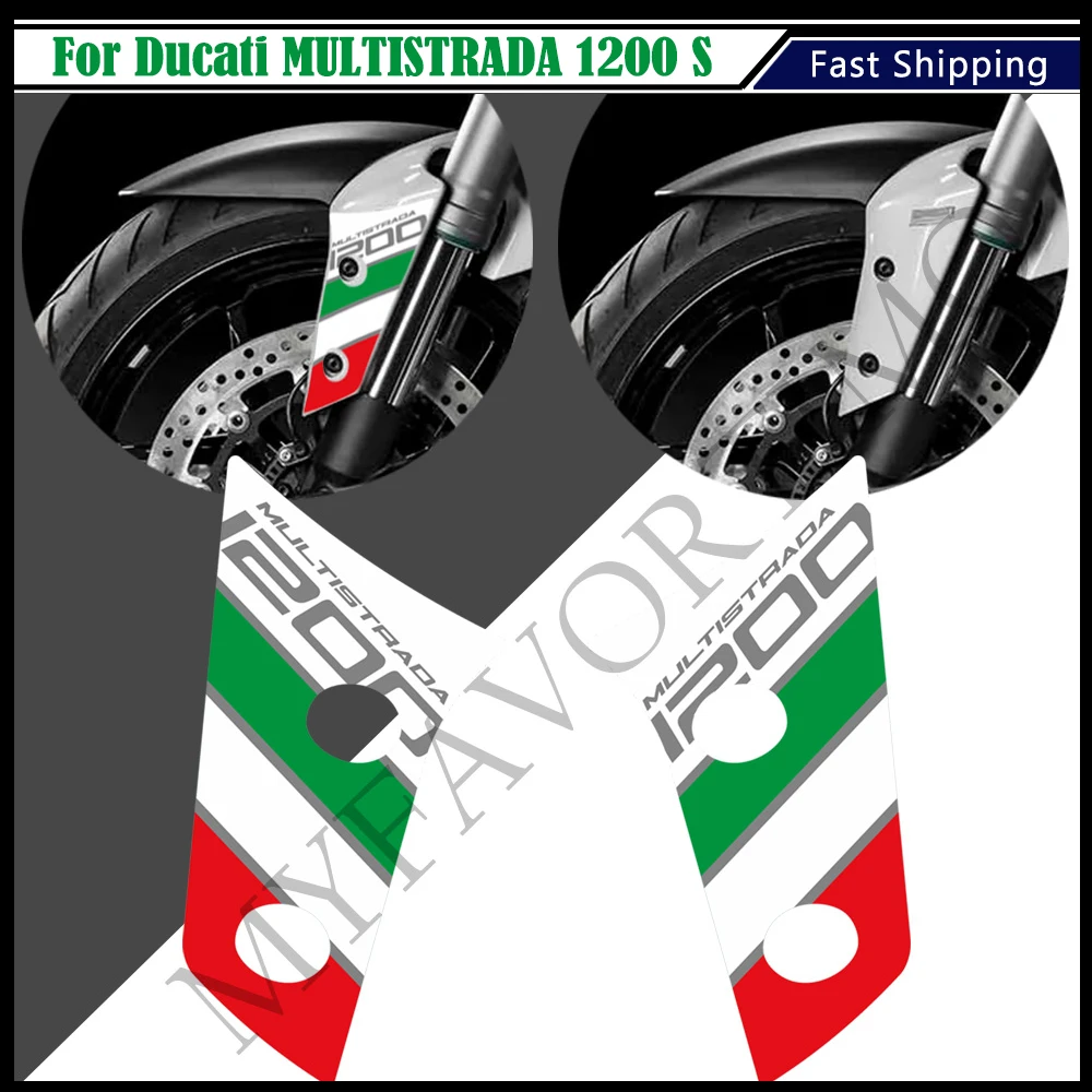 

Motorcycle For Ducati MULTISTRADA 1200 S 1200S Tank Pad Grips Gas Fuel Oil Kit Knee Fairing Fender Protector Stickers Decals