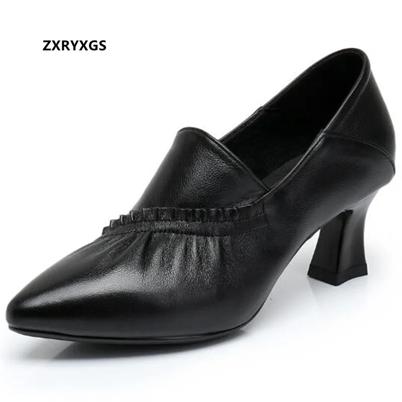 2024 New Spring Top Soft Cowhide Women Leather Shoes Fashion Pumps Pointed Toe Deep Mouth Glamour Elegance Women High Heel Shoes
2024 New Spring Top Soft Cowhide Women Leather Shoes Fashion Pumps Pointed Toe Deep Mouth Glamour Elegance Women High Heel Shoes