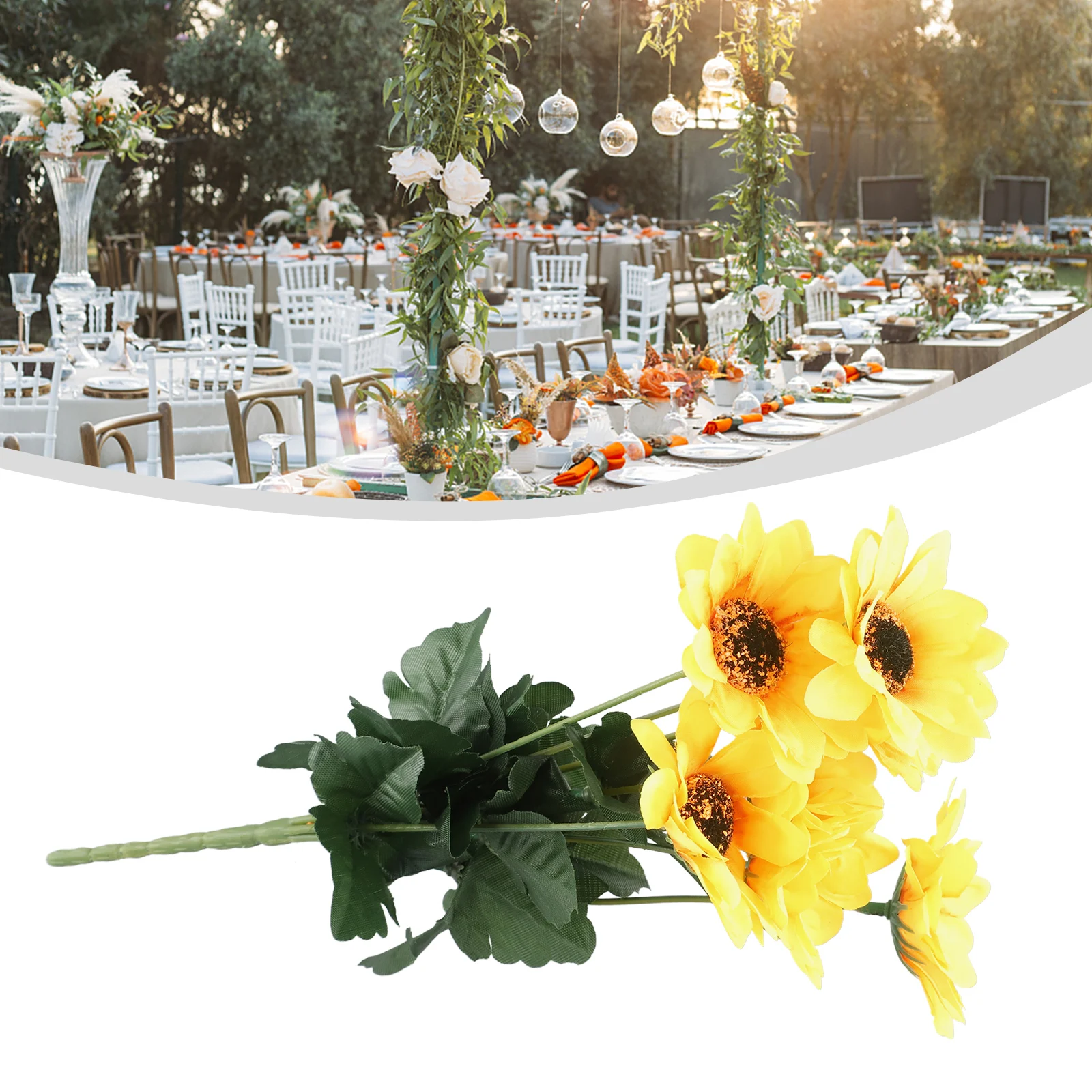 Durable Artificial Sunflower Fake Flower Bouquet Christmas Daisies Garden Wedding Party Decor Home Decorations
Durable Artificial Sunflower Fake Flower Bouquet Christmas Daisies Garden Wedding Party Decor Home Decorations