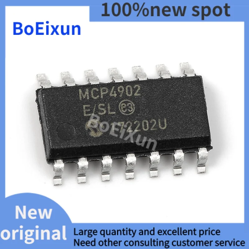 1-100 PCS MCP4902-E/SL Package SOP-14 MCP4902 Data Acquisition Digital-to-analog Converter IC Chip Brand New Original
1-100 PCS MCP4902-E/SL Package SOP-14 MCP4902 Data Acquisition Digital-to-analog Converter IC Chip Brand New Original