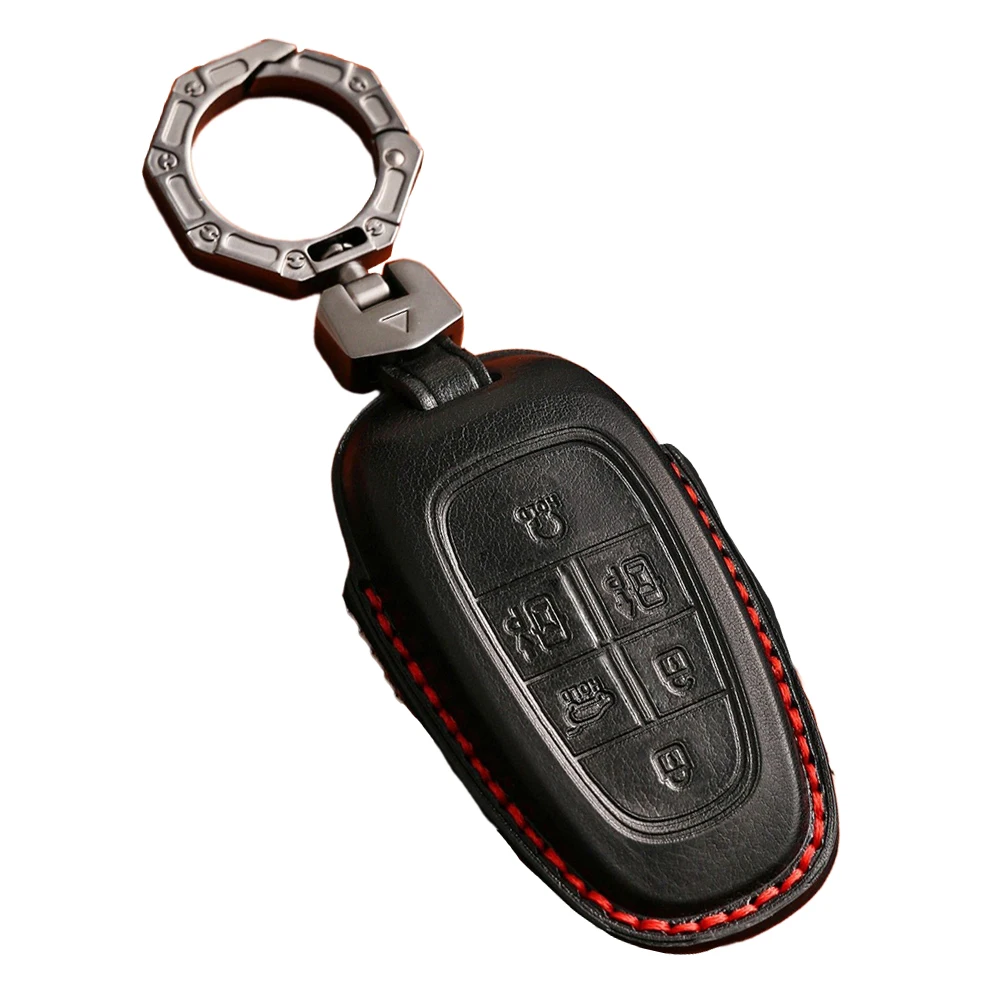 Car Key Cover Durable Black Leather Key Fob Case for Hyundai Sonata Tucson Santa Fe Perfect Fit and Protection
Car Key Cover Durable Black Leather Key Fob Case for Hyundai Sonata Tucson Santa Fe Perfect Fit and Protection