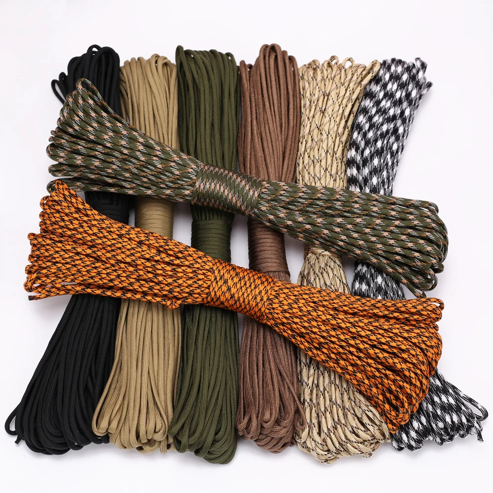 

4 Size Dia.4mm 9 Stand Cores Paracord for Survival Parachute Cord Lanyard Camping Climbing Camping Hiking Clothesline