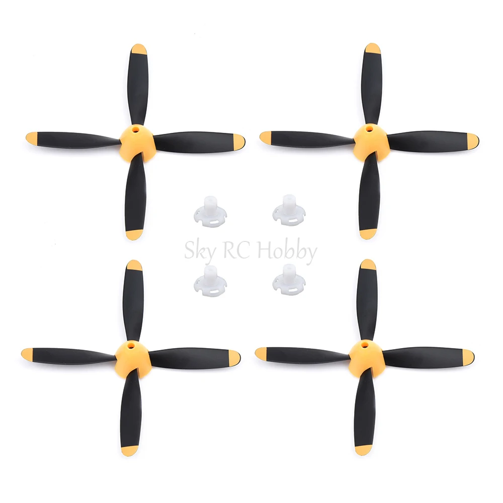 

NEW 1/2/4PCS RC 4 Blades Propeller Props For 761-5 P-51D / 761-8 F4U / 761-9 T28 / 761-11 BF109 / 761-12 Spitfire RC Plane