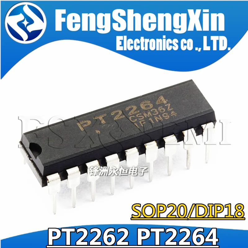 

10pcs PT2262 PT2264 DIP-18 SC2264 SC2262 SOP20 PT2262-S Codec chip
