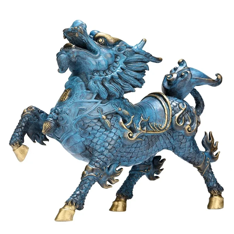 Pure copper kirin statue, brass painted handmade modern sculpture, home decoration accessories mascot decoration free delivery
Pure copper kirin statue, brass painted handmade modern sculpture, home decoration accessories mascot decoration free delivery