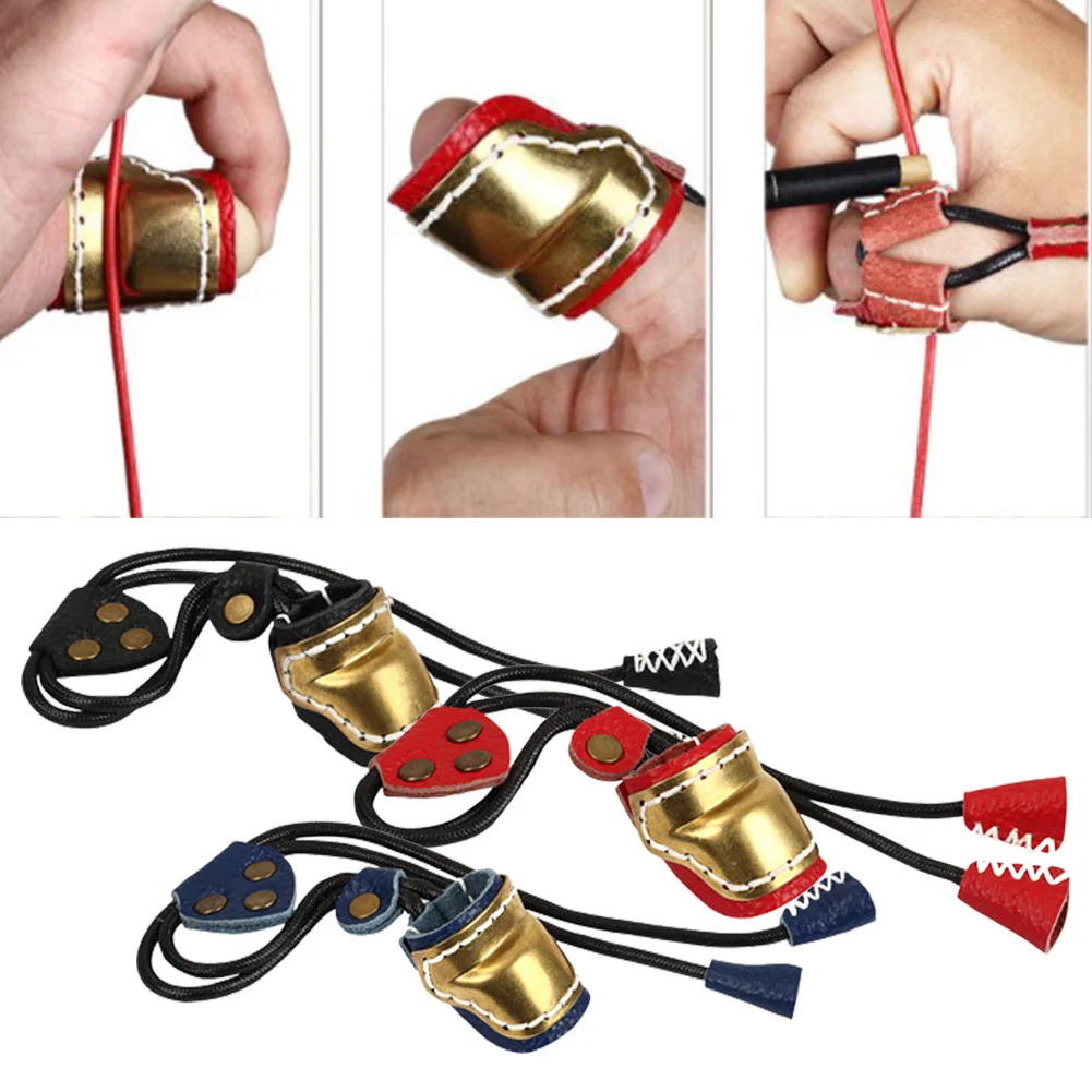 Archery Leather Thumb Ring Brass Fingers Guard Protector Safety Rings Target Recurve Bow Hunting Accessories
Archery Leather Thumb Ring Brass Fingers Guard Protector Safety Rings Target Recurve Bow Hunting Accessories