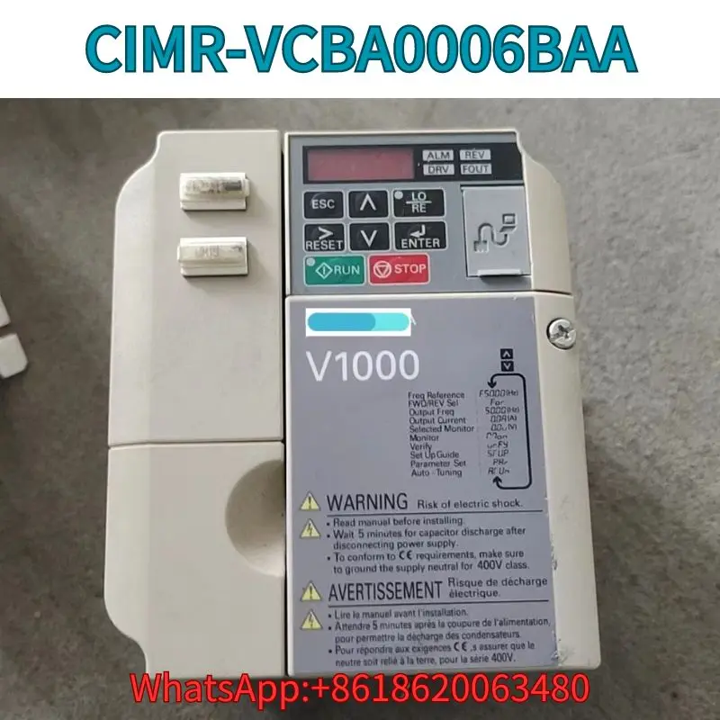 

Used Frequency converter CIMR-VCBA006BAA V1000 1.1KW test OK Fast Shipping