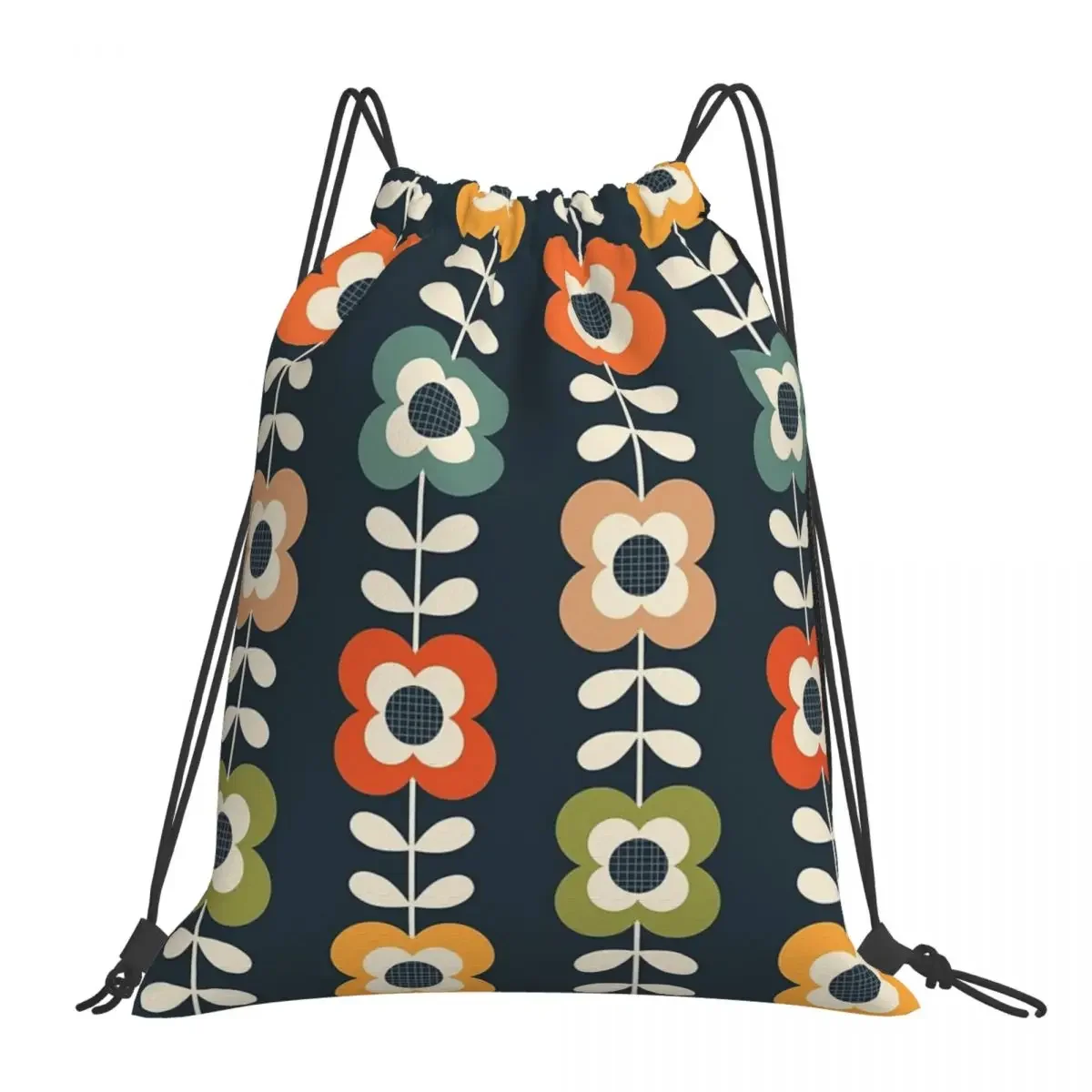 Mod Flowers In Retro Colors On Charcoal Backpack Multi-function Portable Drawstring Bag Shoes Bag BookBag For Man Woman Students 
Mod Flowers In Retro Colors On Charcoal Backpack Multi-function Portable Drawstring Bag Shoes Bag BookBag For Man Woman Students