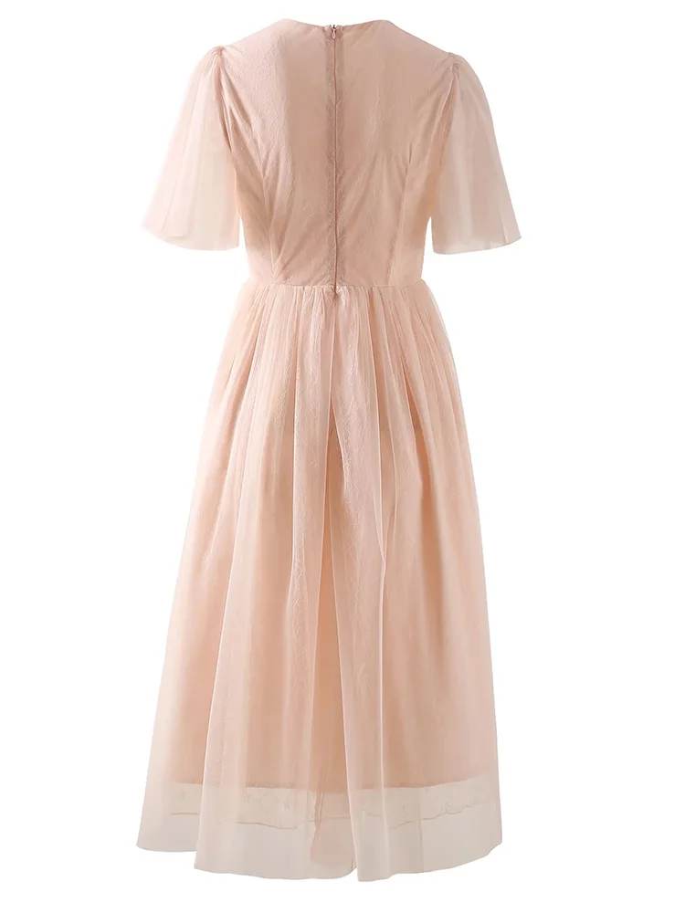 Runway Floral Embroidery Mesh Dress for Women Summer 2023 Designer Short Sleeve Party Casual Vestidos Para Mujer Elegant
Runway Floral Embroidery Mesh Dress for Women Summer 2023 Designer Short Sleeve Party Casual Vestidos Para Mujer Elegant