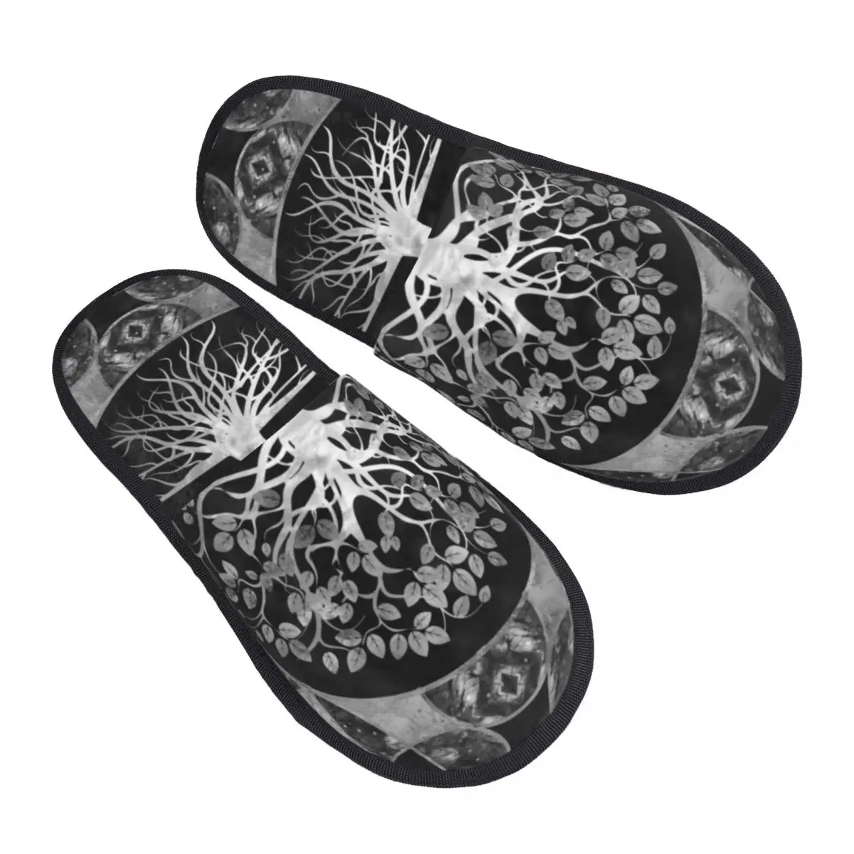 Tree Of Life Gray Scale Gemstone House Slippers Women Soft Memory Foam Vikings Yggdrasil Slip On Spa Slipper Shoes
Tree Of Life Gray Scale Gemstone House Slippers Women Soft Memory Foam Vikings Yggdrasil Slip On Spa Slipper Shoes