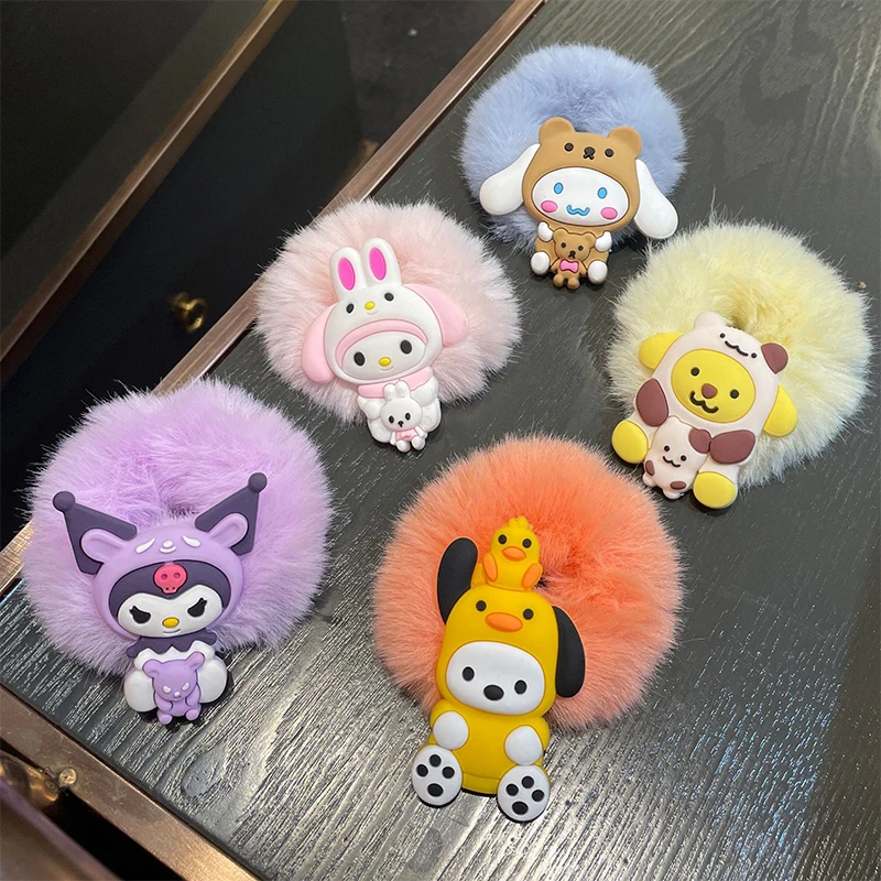 Winter New Sanrio Cinnamoroll Kawaii Anime Melody Plush Hair Band Cute Cartoon Kuromi Hair Rope Accessories Lovely Girls Toys
Winter New Sanrio Cinnamoroll Kawaii Anime Melody Plush Hair Band Cute Cartoon Kuromi Hair Rope Accessories Lovely Girls Toys