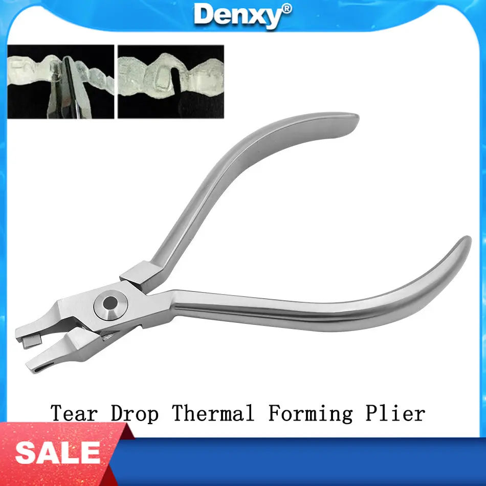 

Denxy Dental Orthodontic Aligner Pliers Tear Drop Thermal Forming Pliers Invisable Brace Pliers Invisalign Pliers High Quality