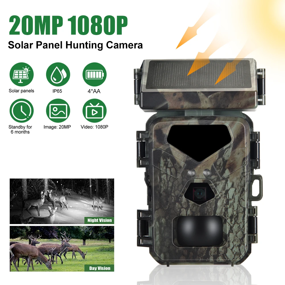 Mini 700 Solar Hunting Camera Infrared Night Vision 20MP/1080P 0.3s Trigger Time Wildlife Observation Surveillance Traps Camera
Mini 700 Solar Hunting Camera Infrared Night Vision 20MP/1080P 0.3s Trigger Time Wildlife Observation Surveillance Traps Camera