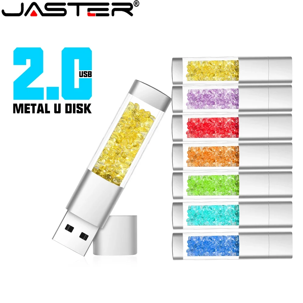 JASTER USB 2.0 Flash Drives Colored Crystal Strip 128GB High speed Pen drive 64GB Waterproof Memory stick Business gift U disk
JASTER USB 2.0 Flash Drives Colored Crystal Strip 128GB High speed Pen drive 64GB Waterproof Memory stick Business gift U disk