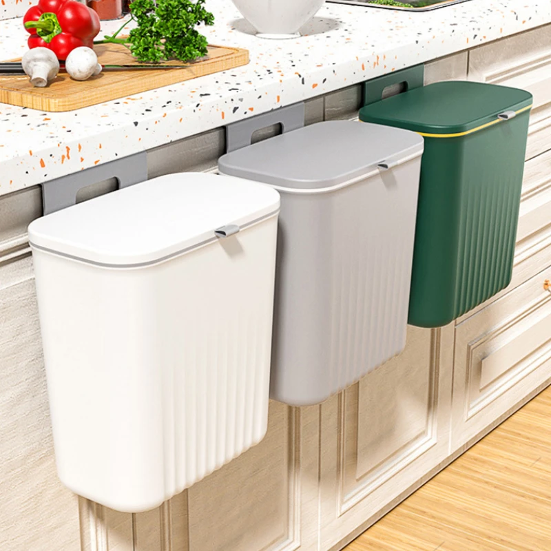Wall Mounted Trash Can Kitchen Cleaning Tools Plastic Waterproof Hanging Waste Bins with Lid Bathroom Storage Cabinet Bucket
Wall Mounted Trash Can Kitchen Cleaning Tools Plastic Waterproof Hanging Waste Bins with Lid Bathroom Storage Cabinet Bucket