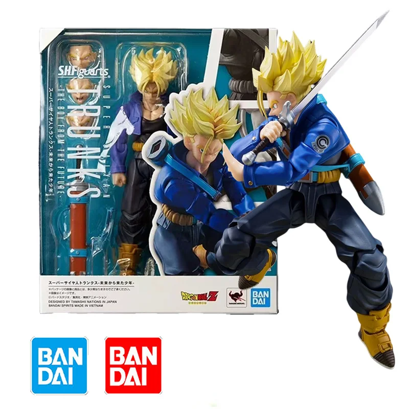 

Bandai Dragon Ball Z Trunks S.H.Figuarts Shf Super Saiyan Future Boy Model Kit Anime Action Fighter In Stock Finished Model