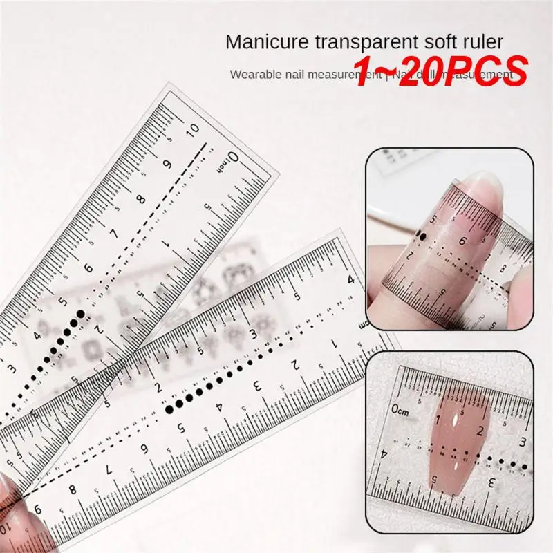 

1~20PCS Measurement Tool User-friendly Precise Sizing Suitable For All Nail Types Convenient To Use Accurate Measurements