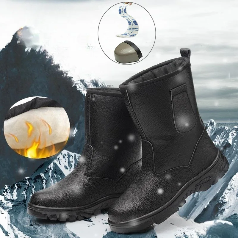 Winter Water Proof Padded Warm Safety Shoes For Men Work Non Slip Puncture Proof Boots Anti-Smash Platform Shoes Wtih Dust Cover
Winter Water Proof Padded Warm Safety Shoes For Men Work Non Slip Puncture Proof Boots Anti-Smash Platform Shoes Wtih Dust Cover