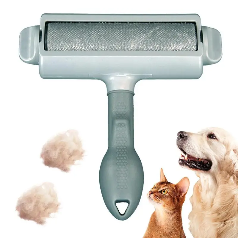

Roller Pet Hair Remover Lint Brush 2 Way Dog Cat Comb Tool Convenient Cleaning Dog Cat Fur Brush Base Home Furniture Sofa Cloth