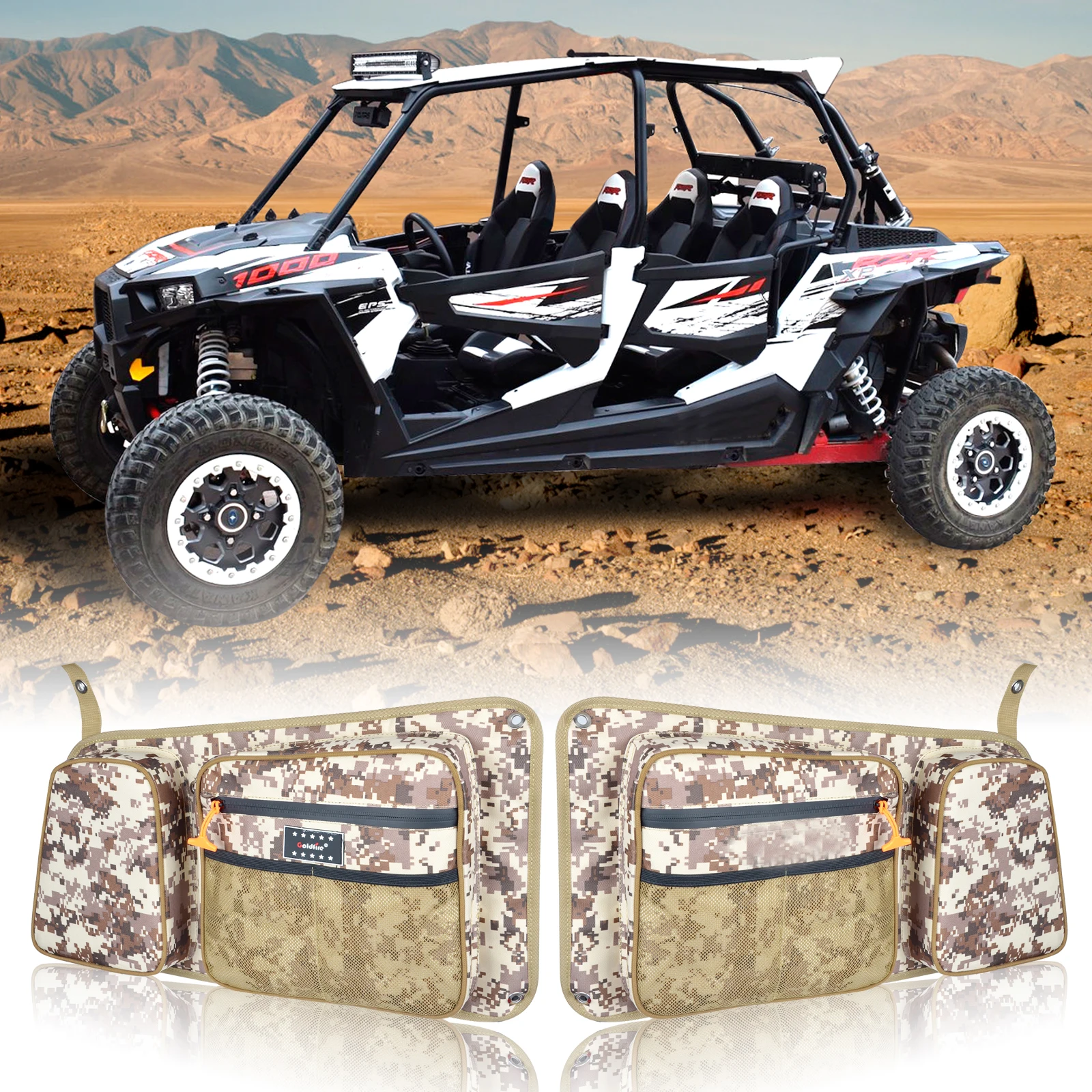 Сумка RZR на заднюю дверь для пассажиров и водителей, комплект сумок для хранения с наколенником для Polaris RZR 4 900 XP4 1000 4 двери Turbo 2014-2020
Сумка RZR на заднюю дверь для пассажиров и водителей, комплект сумок для хранения с наколенником для Polaris RZR 4 900 XP4 1000 4 двери Turbo 2014-2020