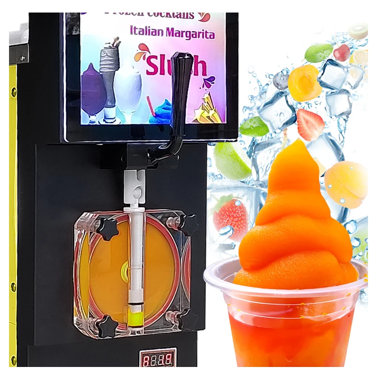 

Totally-enclosed type frozen cocktail ice slushy machine/cocktail margarita machine/milk shake slush machine with CE ETL