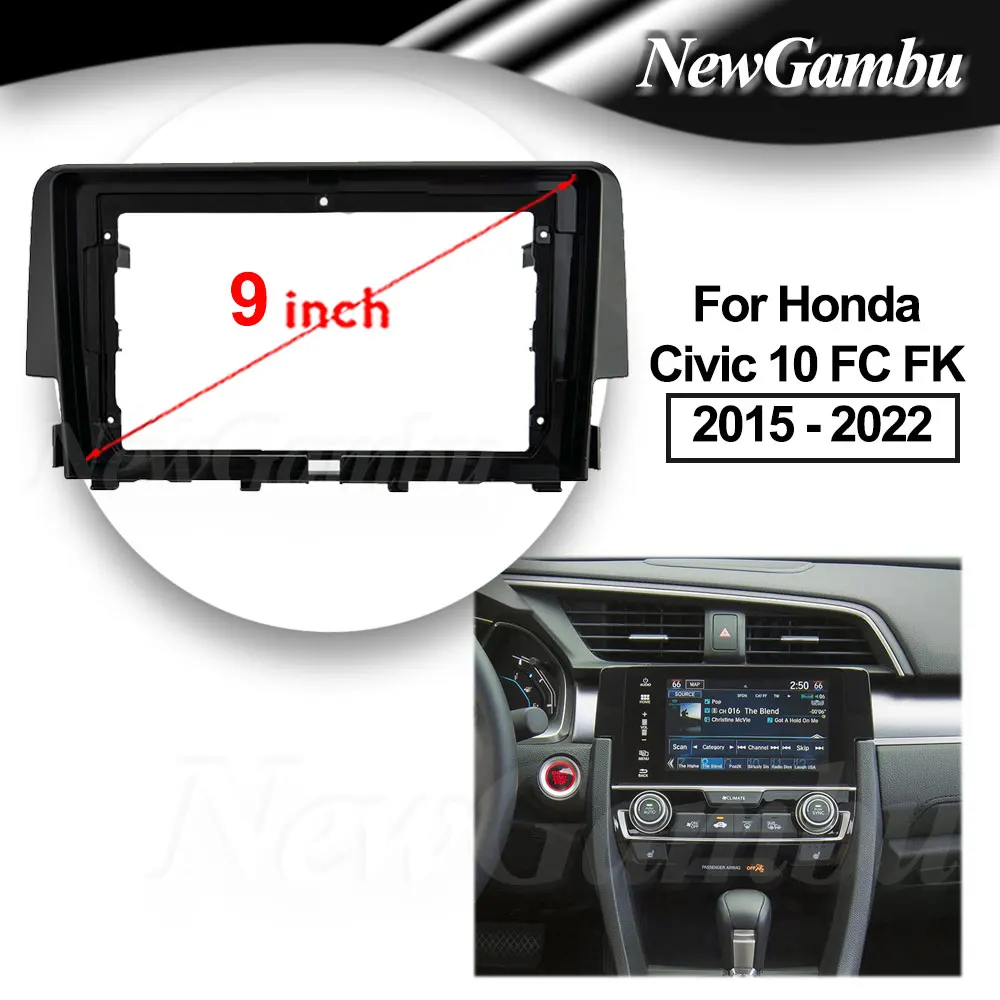 9-дюймовая радиопанель, подходящая для Honda Civic 10 FC FK 2015-2022, стереопроигрыватель DVD, устанавливаемая панель с объемной отделкой, чехол с рамкой для аудио
9-дюймовая радиопанель, подходящая для Honda Civic 10 FC FK 2015-2022, стереопроигрыватель DVD, устанавливаемая панель с объемной отделкой, чехол с рамкой для аудио