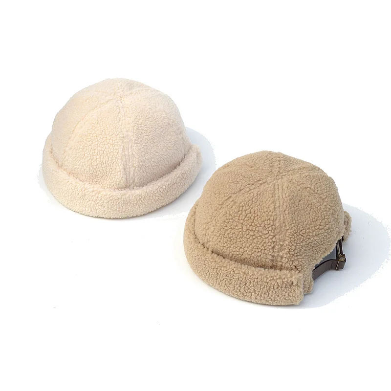 Unisex Faux lamb wool Hat Winter Warm Thick Cap Docker Sailor Biker Cap Vintage Faux Fur Brimless Hat Casual Short
Unisex Faux lamb wool Hat Winter Warm Thick Cap Docker Sailor Biker Cap Vintage Faux Fur Brimless Hat Casual Short
