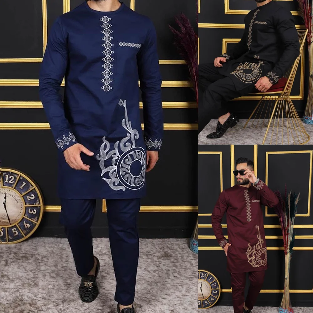 Traditional African Outfits for Men - Comfortable Dashiki Sets with Matching Shirts and Pants with Intricate Designs and Breatha
Traditional African Outfits for Men - Comfortable Dashiki Sets with Matching Shirts and Pants with Intricate Designs and Breatha