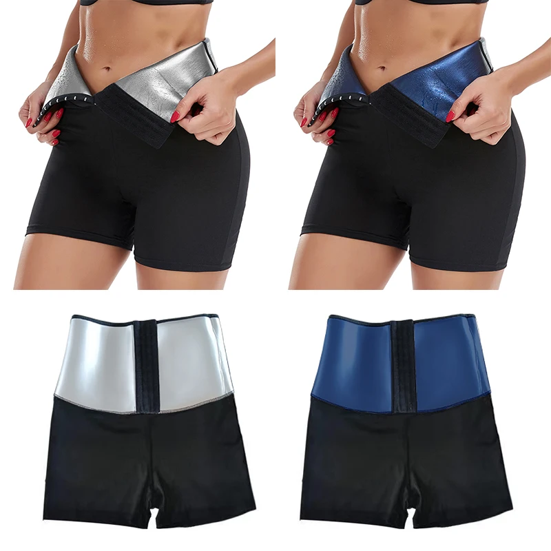 

Sweat Sauna Pants Body Shaper Weight Loss Slimming High Waist Shorts Waist Trainer Tummy Control Thermo Leggings Fitness Workout