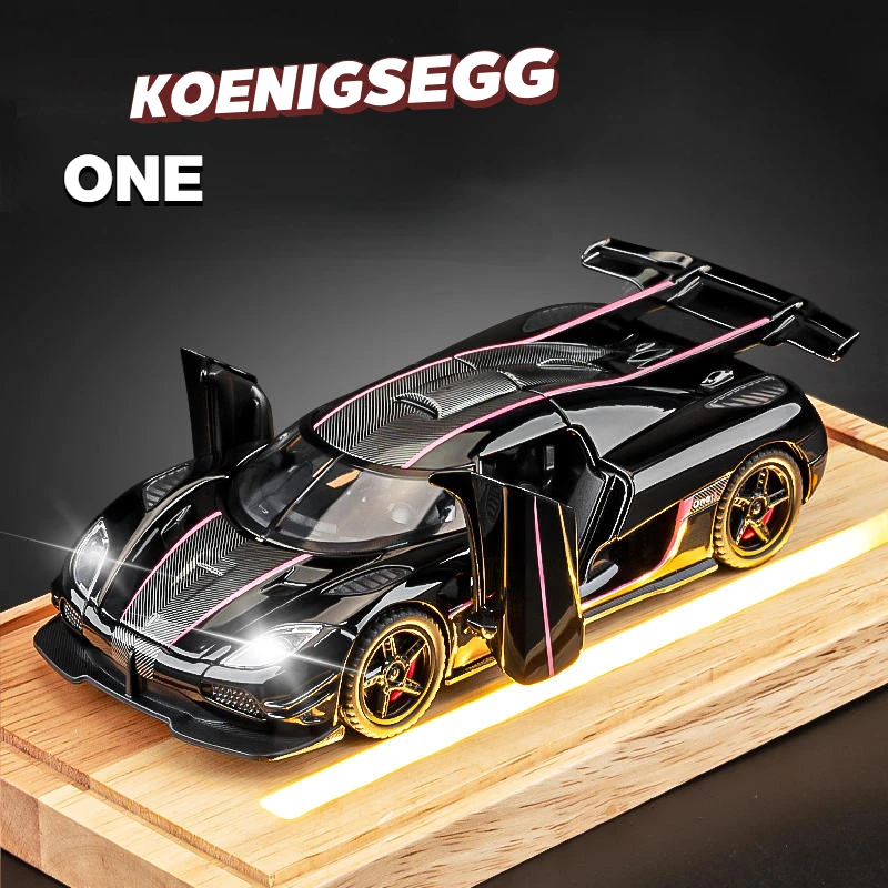 1:32 Koenigsegg ONE 1 One:1 Alloy Car Model Sound and Light Pull Back Children's Toy Collectibles Birthday gift
1:32 Koenigsegg ONE 1 One:1 Alloy Car Model Sound and Light Pull Back Children's Toy Collectibles Birthday gift