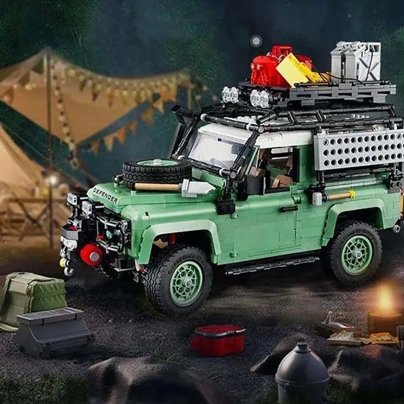 

Land Supercar Rover Off-Road Defender 90 Vehicle Building Blocks Bricks Birthday Christmas Girls Car Toys Compatible With 10317