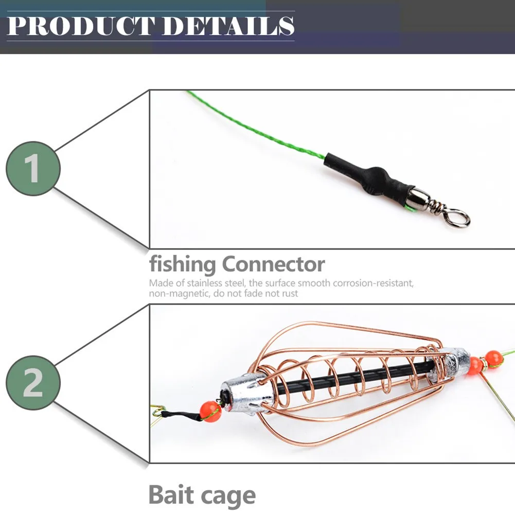 Useful Durable Fishing Baits Cage Feeder 1* 1pcs 1x Cage Feeder Group Sinker High Carbon Steel + Stainless Steel
Useful Durable Fishing Baits Cage Feeder 1* 1pcs 1x Cage Feeder Group Sinker High Carbon Steel + Stainless Steel