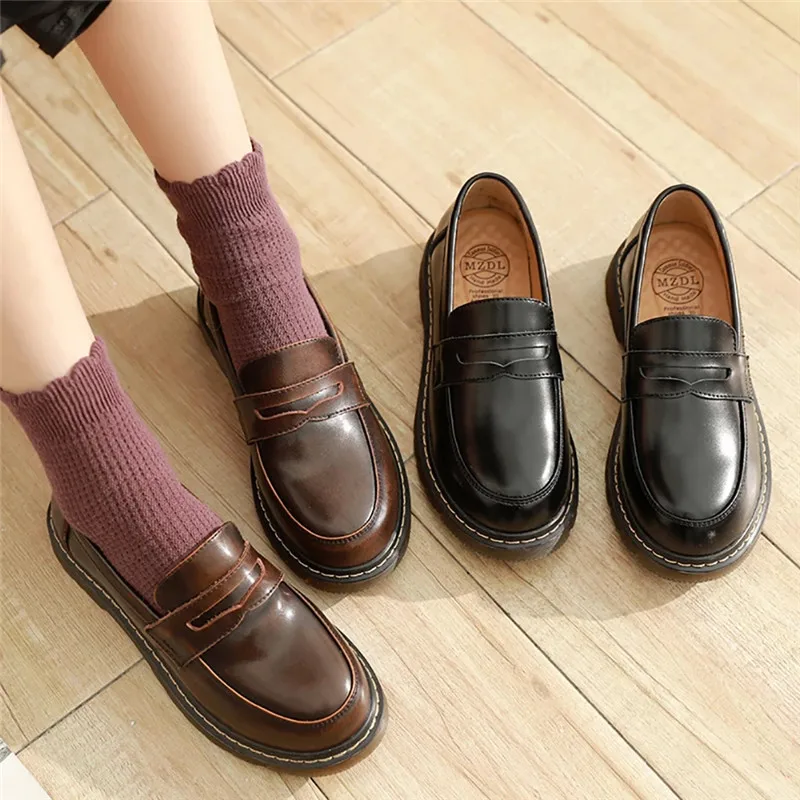 Women's Loafter Shoes Causal Female Genuine Leather Pumps Shoe For Ladies Platform Brand Girls Round Mary Jane Shoes
Women's Loafter Shoes Causal Female Genuine Leather Pumps Shoe For Ladies Platform Brand Girls Round Mary Jane Shoes