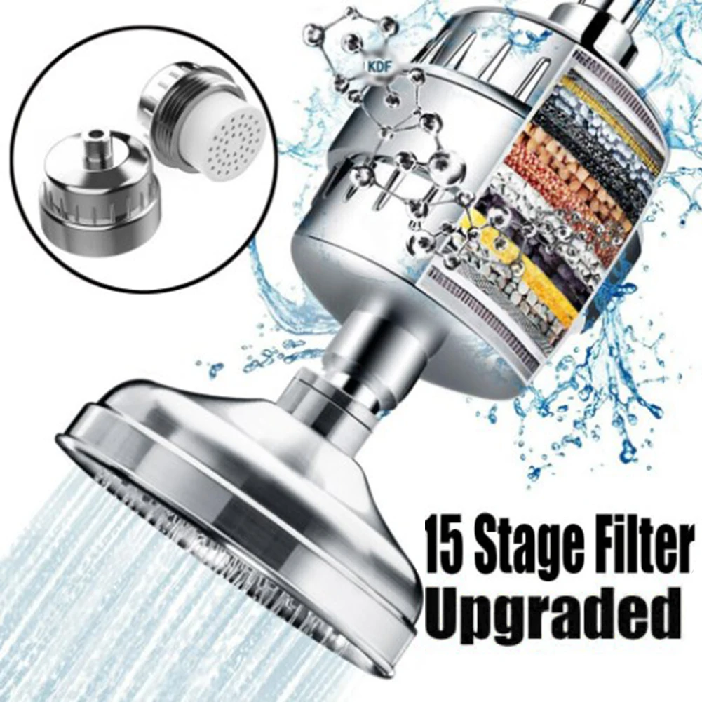 15 Stage Shower Filter With Vitamin C Purifier Home Kitchen Faucet Front Purification Strainer Bathroom Accessories
15 Stage Shower Filter With Vitamin C Purifier Home Kitchen Faucet Front Purification Strainer Bathroom Accessories