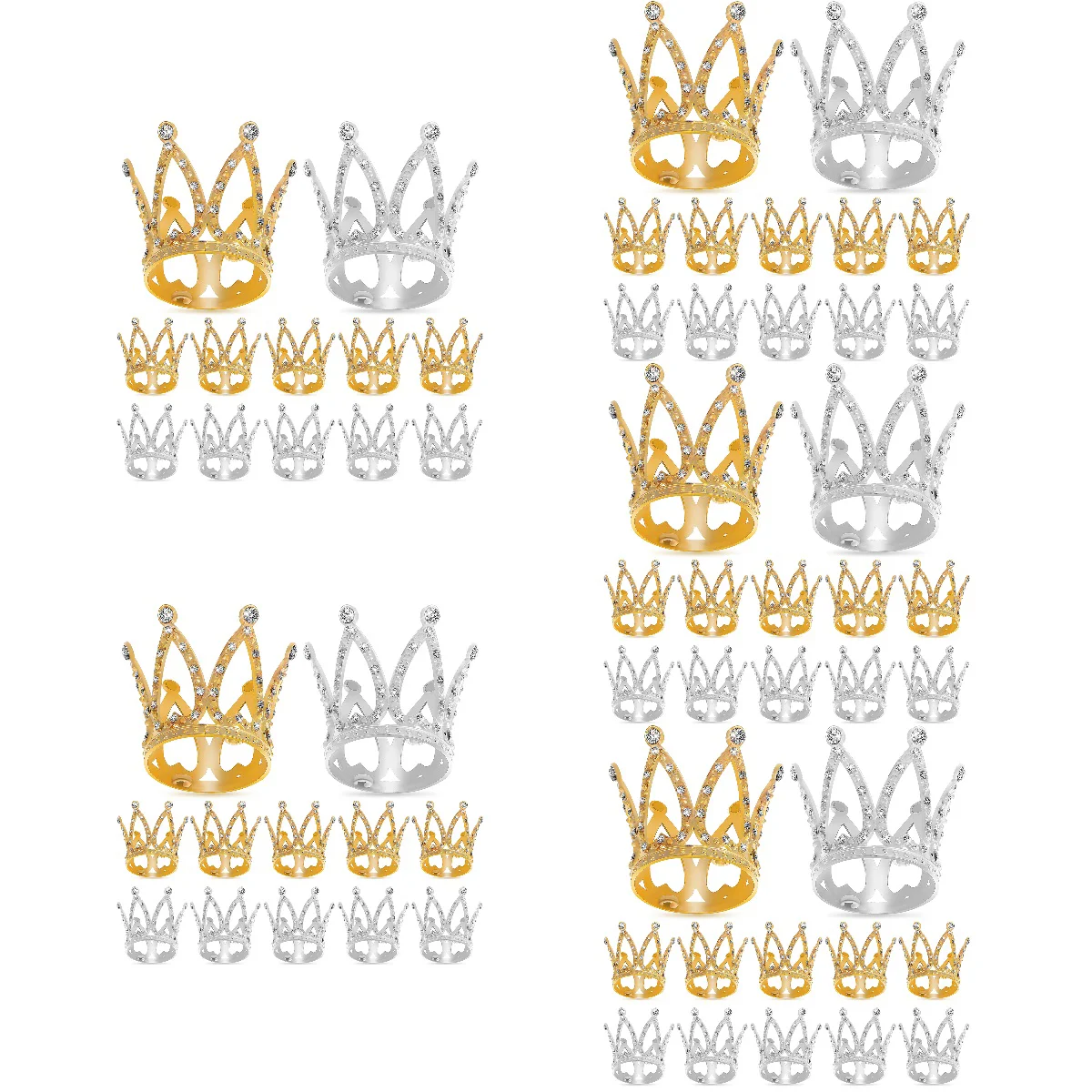 60 Pcs Accessories Crown Child Hair Tie Coronas Para Ramos Buchones De Flores Alloy Shiny Glitter
60 Pcs Accessories Crown Child Hair Tie Coronas Para Ramos Buchones De Flores Alloy Shiny Glitter