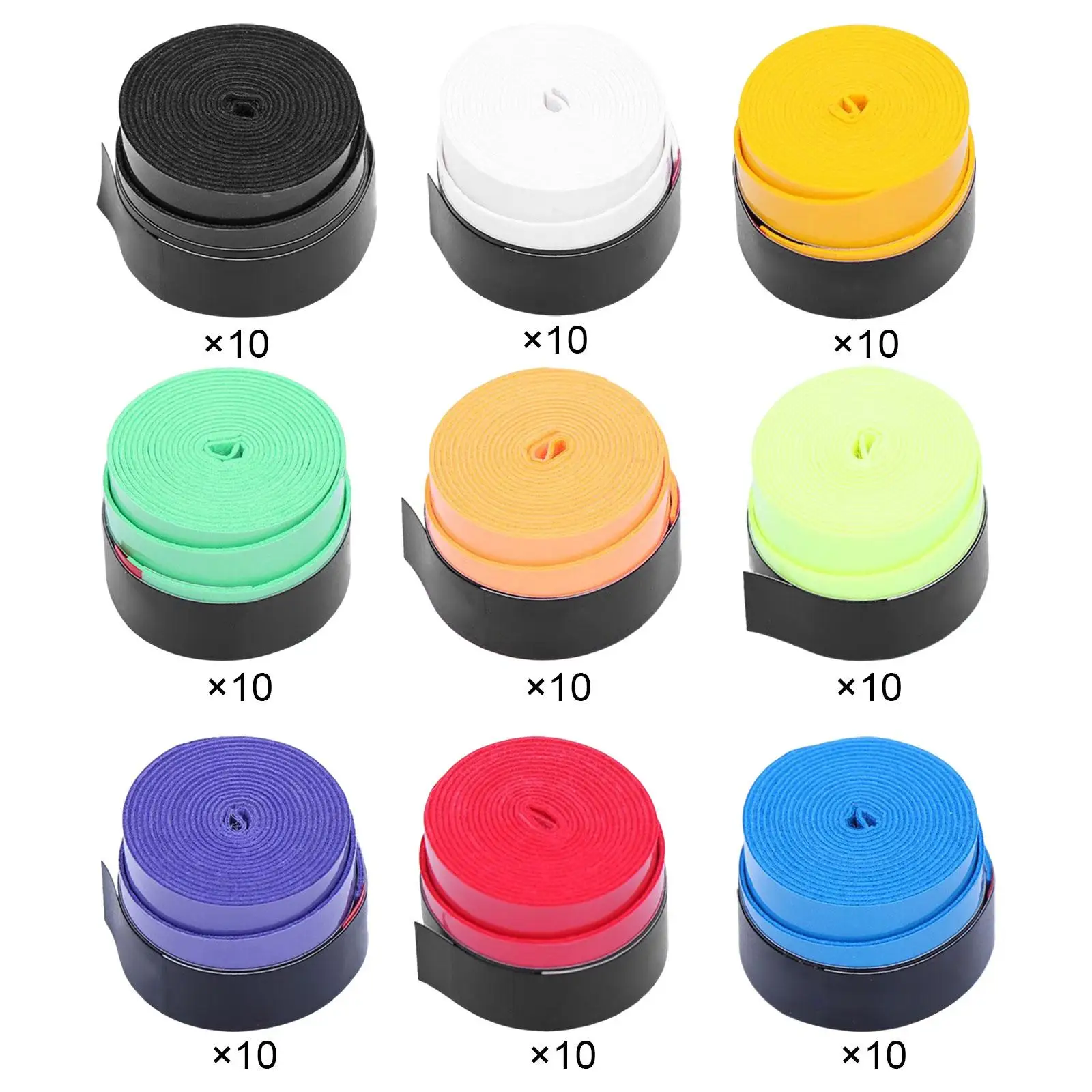 10 Pieces Tennis Racket Grip Tape Replacement Tennis Racket Overgrips Anti Slip Sweat Absorption Badminton Grip Cushion Wrap
10 Pieces Tennis Racket Grip Tape Replacement Tennis Racket Overgrips Anti Slip Sweat Absorption Badminton Grip Cushion Wrap
