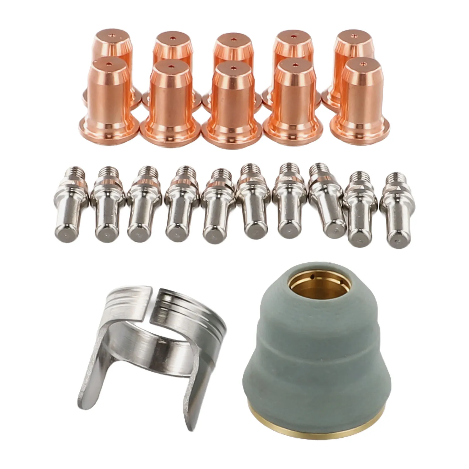 22pcs/set IPT-60 PT-60 IPT-40 PT40 Plasma Cutting Consumables Electrode Tip Cup For Plasma Cutter Consumables Welding Nozzles
22pcs/set IPT-60 PT-60 IPT-40 PT40 Plasma Cutting Consumables Electrode Tip Cup For Plasma Cutter Consumables Welding Nozzles