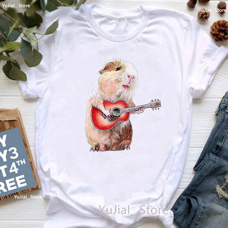 2024 Hot Sale Funny Tshirt Girls Capybara Play The Guitar Print T Shirt Women'S Clothing Summer Fashion T-Shirt Female Tops
2024 Hot Sale Funny Tshirt Girls Capybara Play The Guitar Print T Shirt Women'S Clothing Summer Fashion T-Shirt Female Tops
