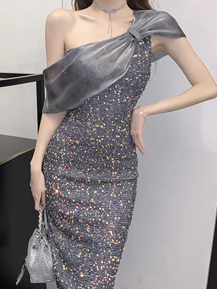 Elegant Women Evening Dress Vintage Glitter Shiny Sequins Sexy Backless Slim Midi Party Club Gown Stretchy Mujer Vestidos Fiesta
Elegant Women Evening Dress Vintage Glitter Shiny Sequins Sexy Backless Slim Midi Party Club Gown Stretchy Mujer Vestidos Fiesta