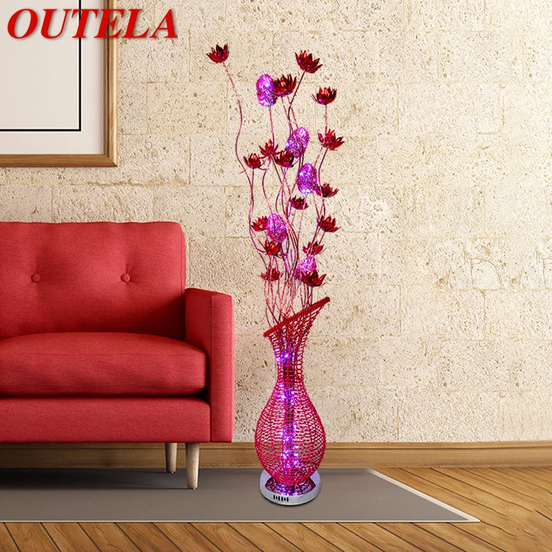 OUTELA Nordic Floor Lamp Modern Art Red Flower Living Room Sofa Bedroom Hotel LED Originality Decorative Standing Light
OUTELA Nordic Floor Lamp Modern Art Red Flower Living Room Sofa Bedroom Hotel LED Originality Decorative Standing Light