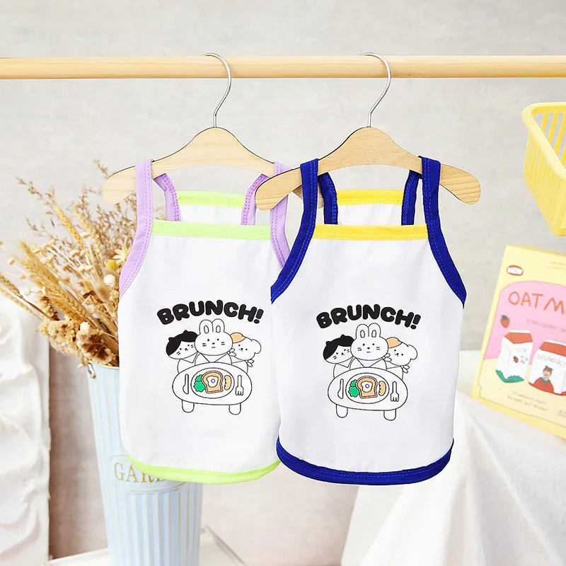 Cartoon Rabbit Pet Clothes Summer Puppy Suspender Vest Dog Thin Style Clothing Teddy Pomeranian T-shirt
Cartoon Rabbit Pet Clothes Summer Puppy Suspender Vest Dog Thin Style Clothing Teddy Pomeranian T-shirt