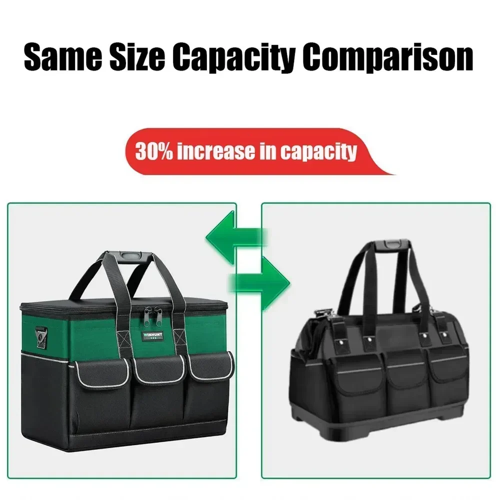 

Tools For Rectangular Tool Electrician Capacity Increase With Capacity 30% Large Bags Carpentry Waterproof Bag Strap
