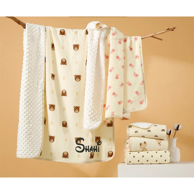 Personalized Baby Blanket, Baby Bean Blanket, Children's Pure Cotton Air Conditioning Blanket, Newborn Baby Supplies
Personalized Baby Blanket, Baby Bean Blanket, Children's Pure Cotton Air Conditioning Blanket, Newborn Baby Supplies