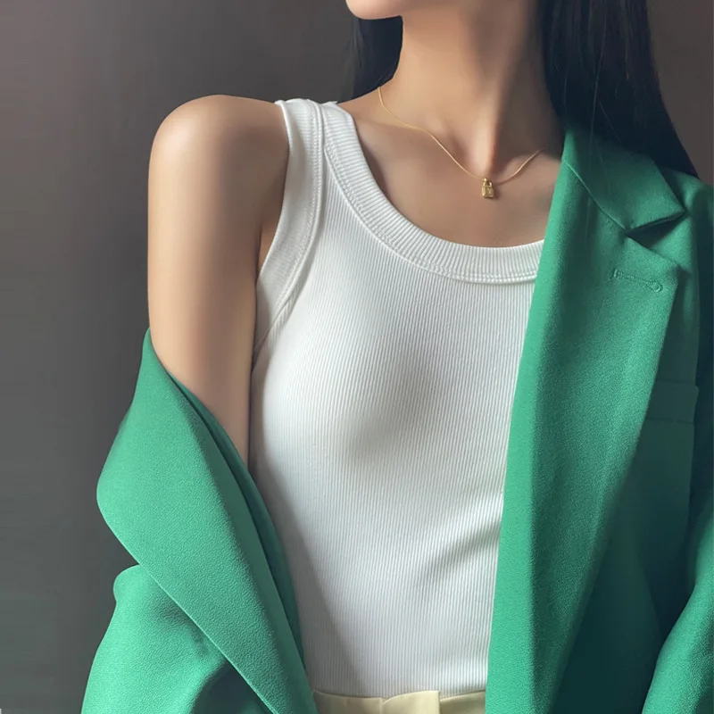 Summer New Slim Fit Bottom Shirt Women Tank Top Inner Pair Spring Outer Wear Sleeveless Straps
Summer New Slim Fit Bottom Shirt Women Tank Top Inner Pair Spring Outer Wear Sleeveless Straps