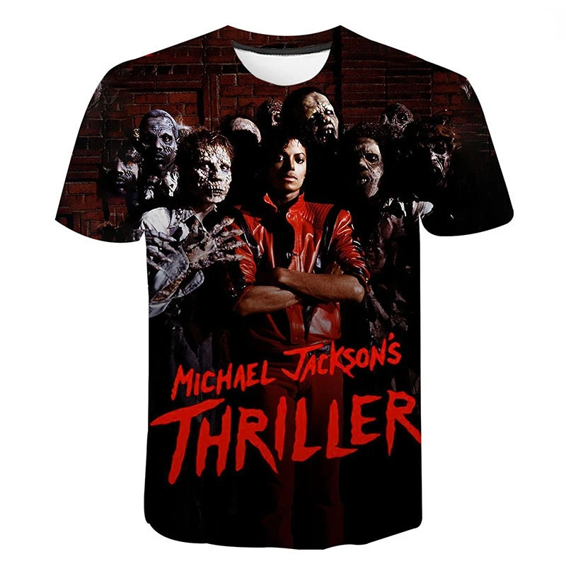 

Michael Jackson 3D Printed T-shirt Men Women Summer Fashion Casual Tshirt Unisex Harajuku Streetwear Oversized T Shirts Tops