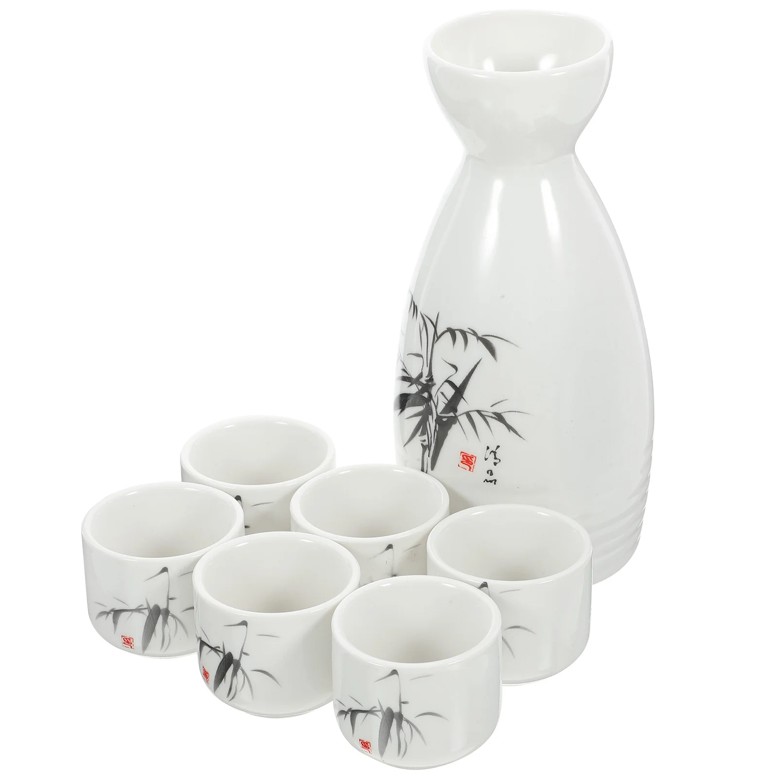 1 Set Traditional Saki Kettle Japanese Style Ceramic Flagon Sake Kettle with Cups
1 Set Traditional Saki Kettle Japanese Style Ceramic Flagon Sake Kettle with Cups